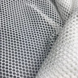 Mesh net fabric 100% polyester 85 g/m² - White / 10 cm